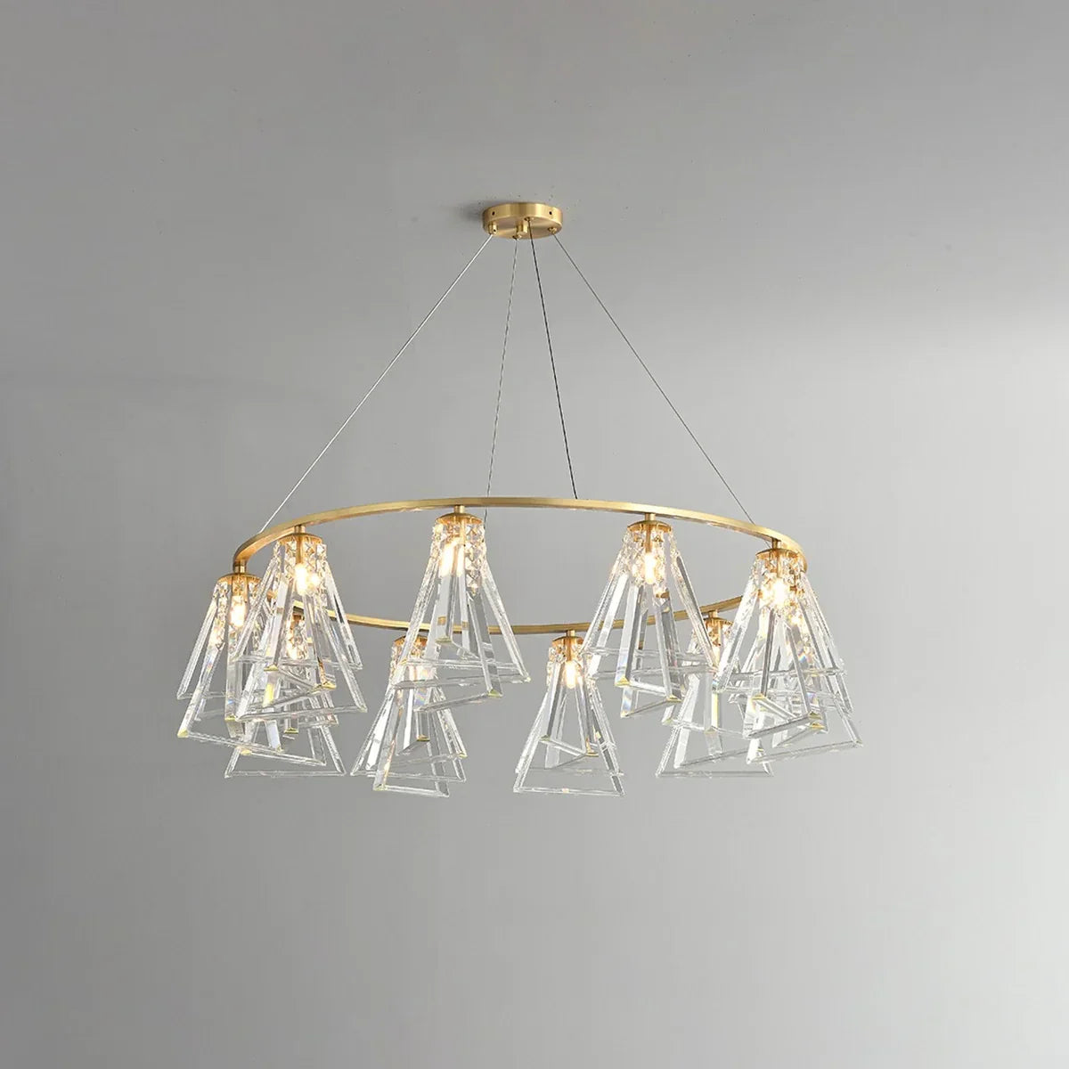 flairel Modern Simple Crystal Chandelier for Living Room