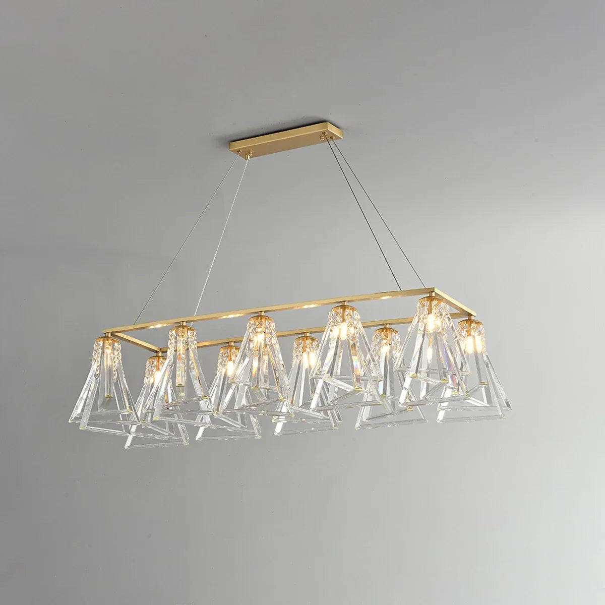 flairel Modern Simple Crystal Chandelier for Living Room