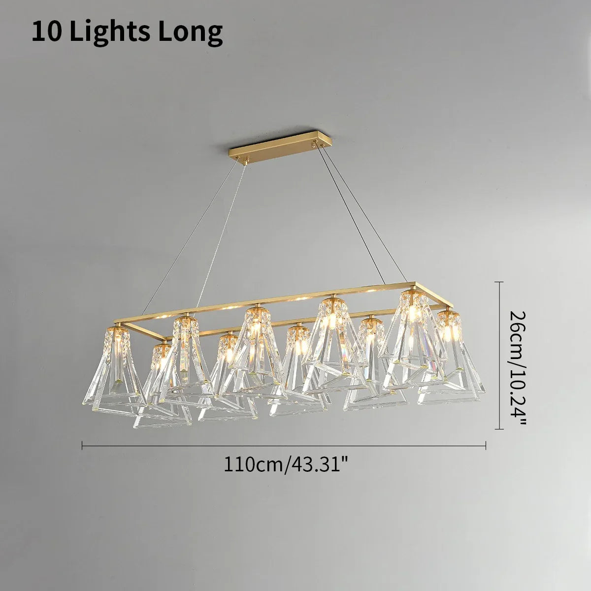 flairel Modern Simple Crystal Chandelier for Living Room