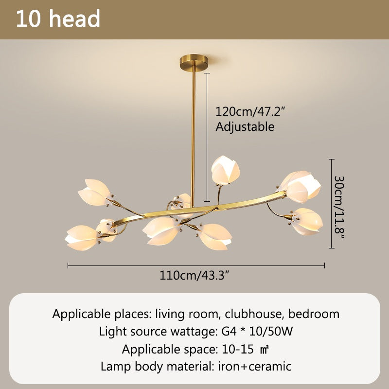 flairel Ceramics Magnolia Chandelier