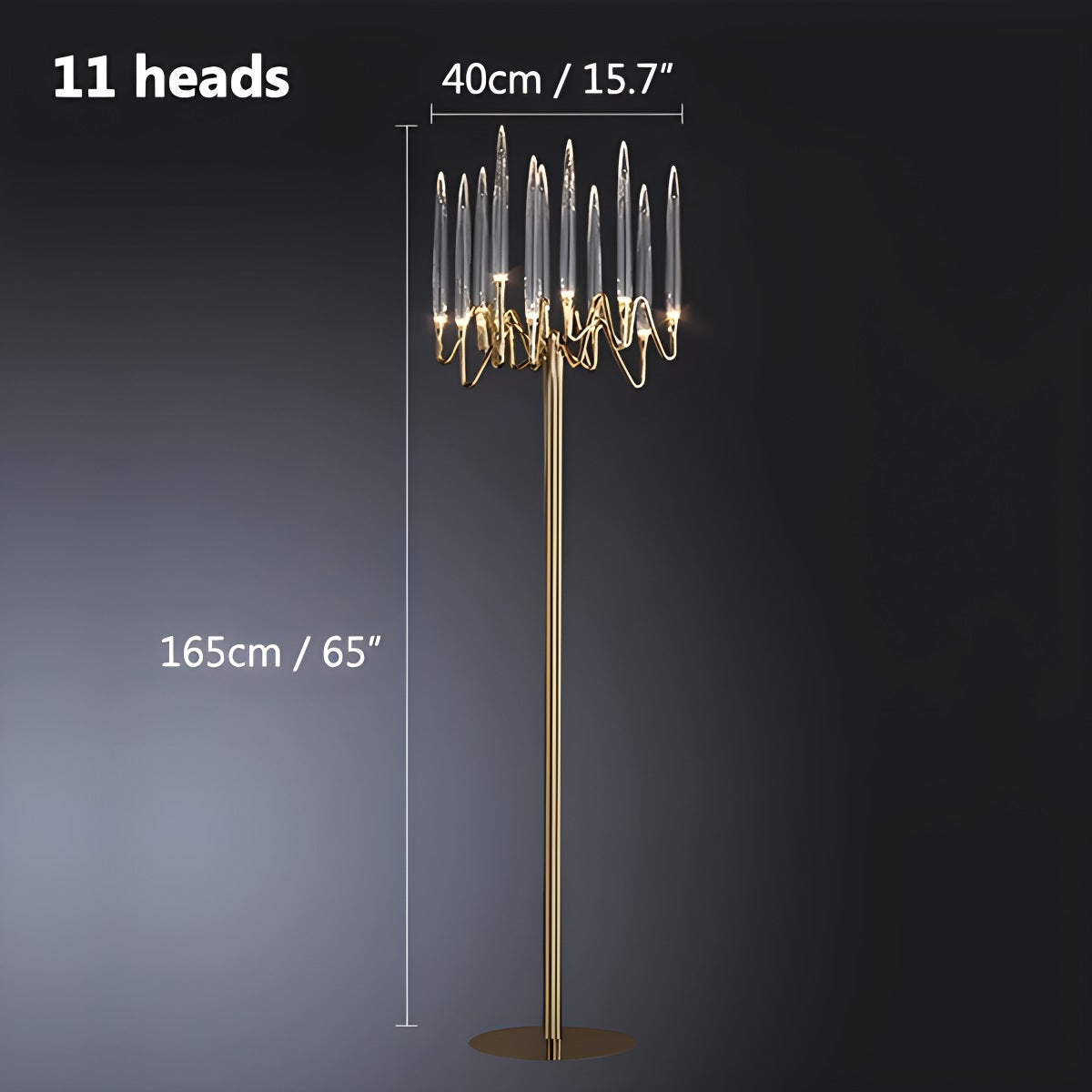 flairel Modern Branch Chandelier & Floor Lamp