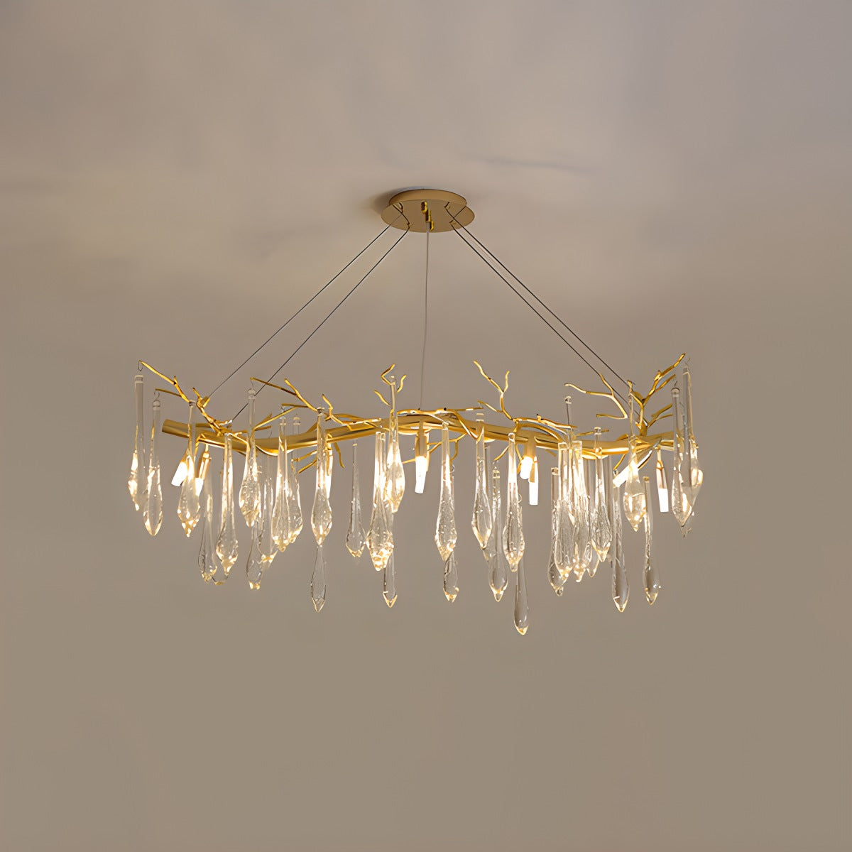 flairel Branch Water Droplet Chandelier
