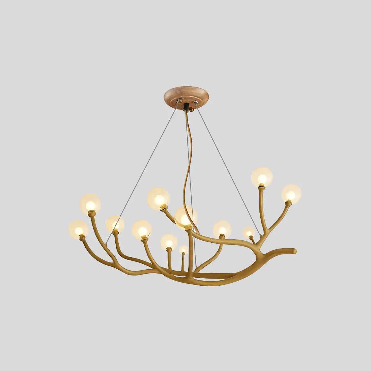 flairel Arvore Branch Glass Chandelier for Dining Room