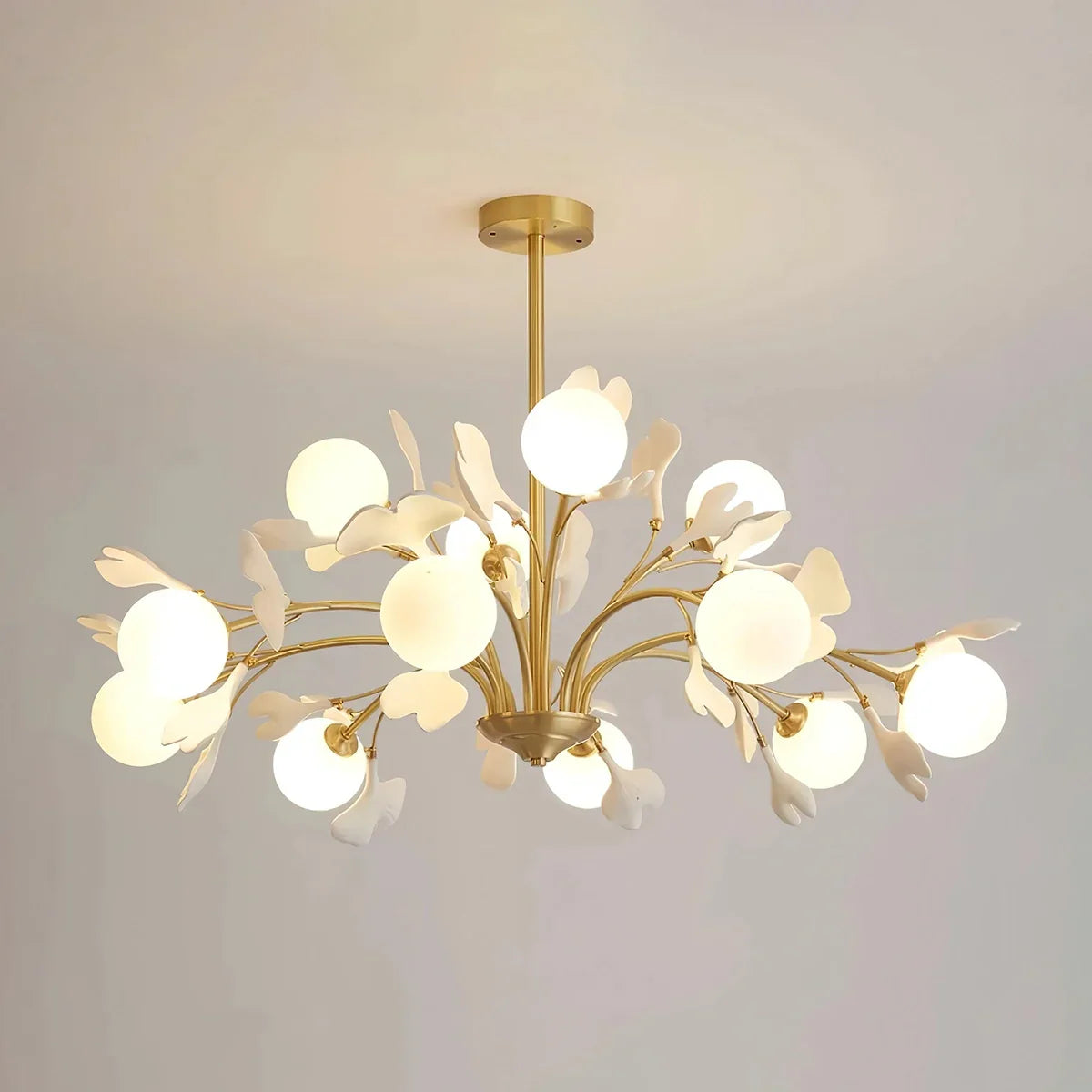 flairel Thalassa Ginkgo Chandelier for Living Room