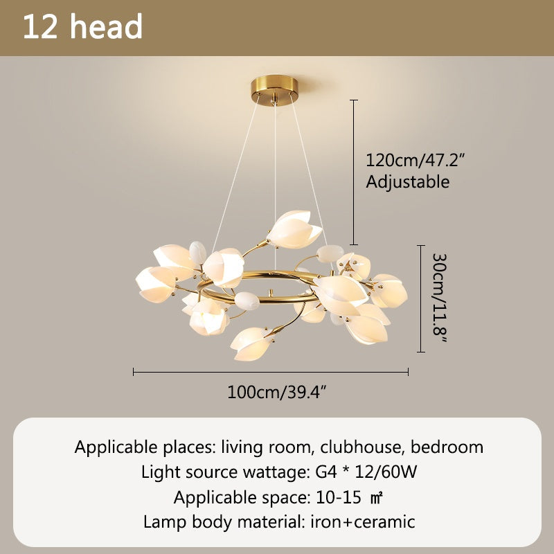 flairel Ceramics Magnolia Chandelier