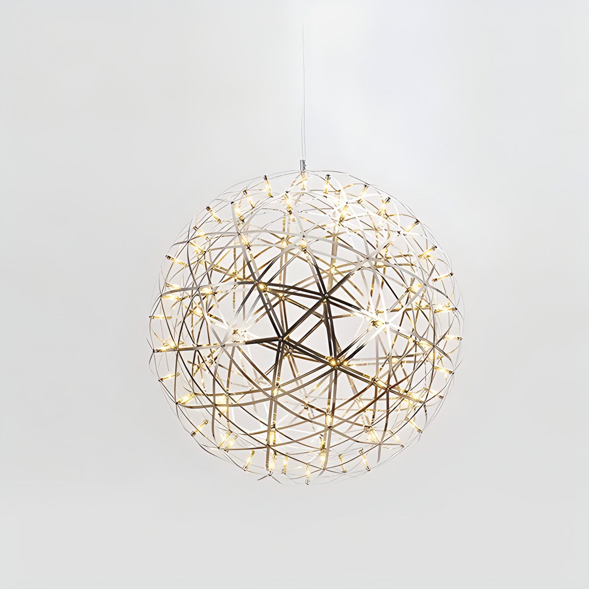 flairel Silver Fire Ball Pendant Light for Dining Room
