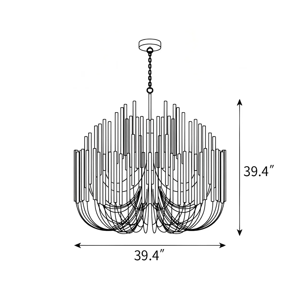 flairel Twiggy Chandelier for Dining Room