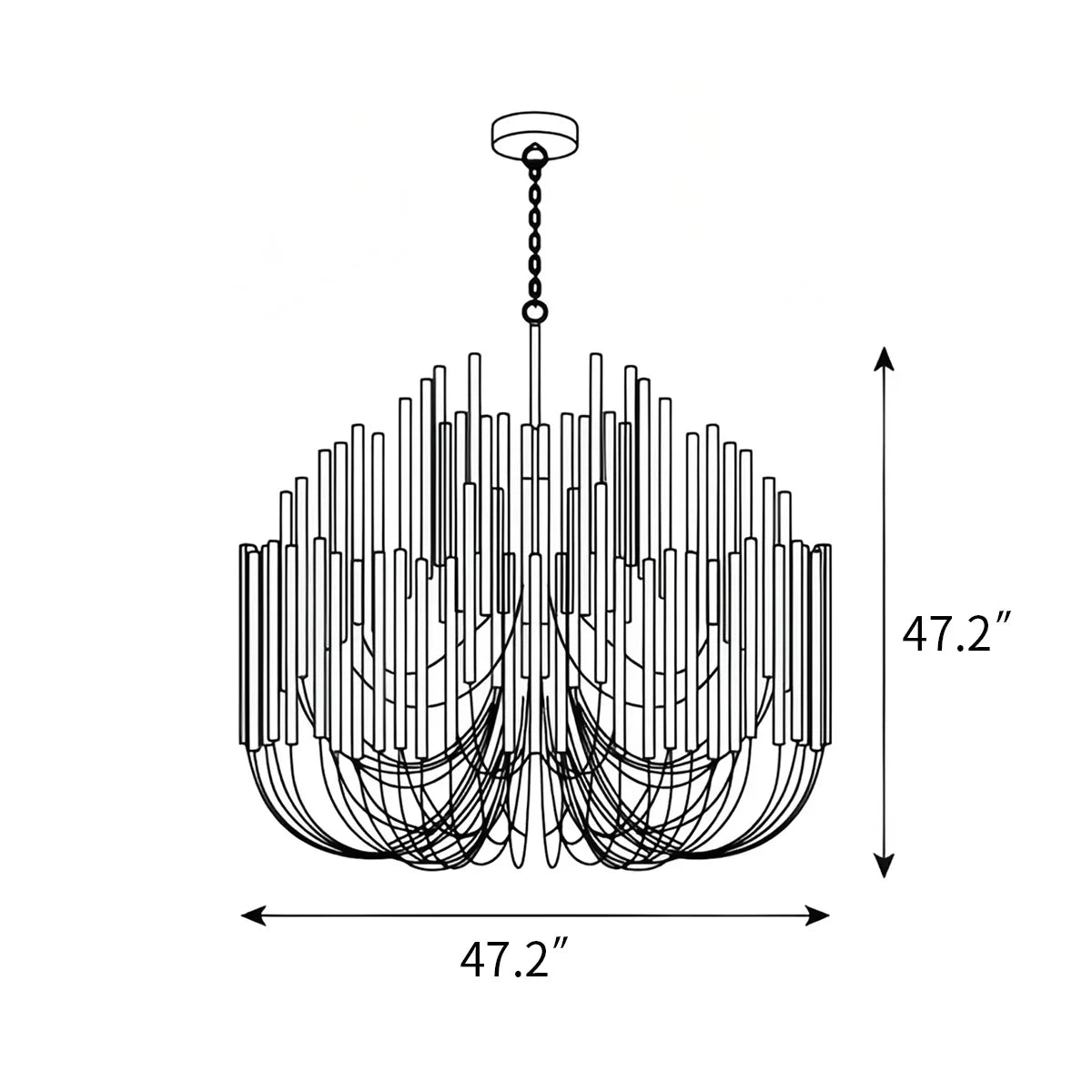 flairel Twiggy Chandelier for Dining Room