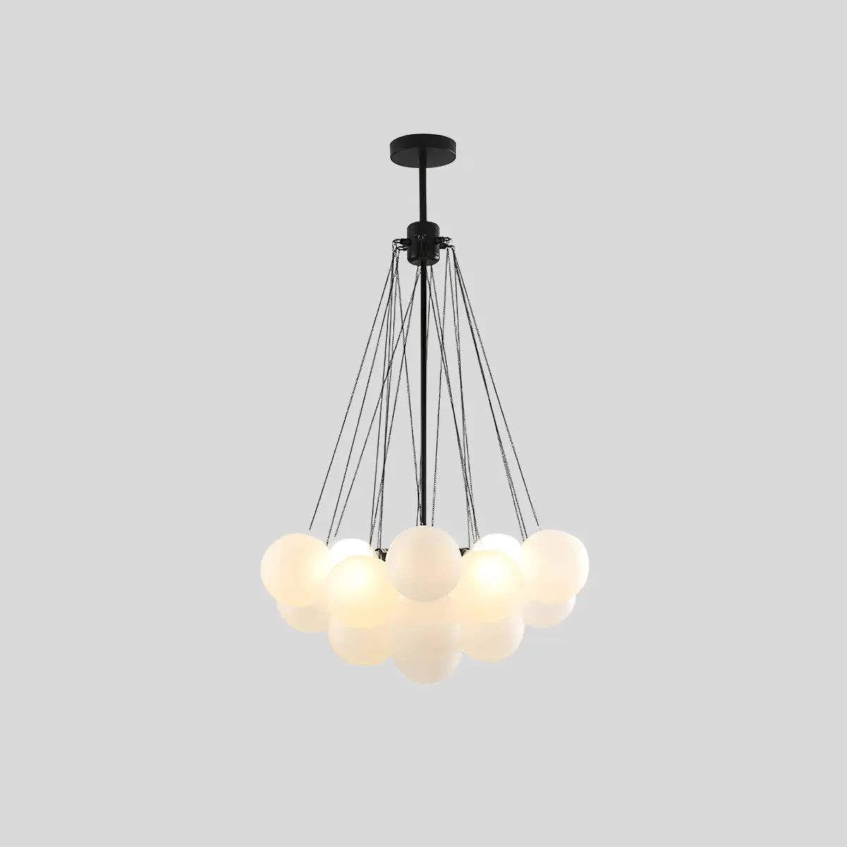 flairel Modern Bubble Glass Chandelier for Living Room