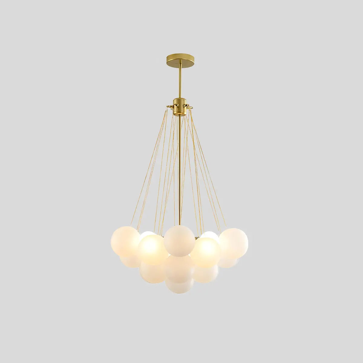flairel Modern Bubble Glass Chandelier for Living Room