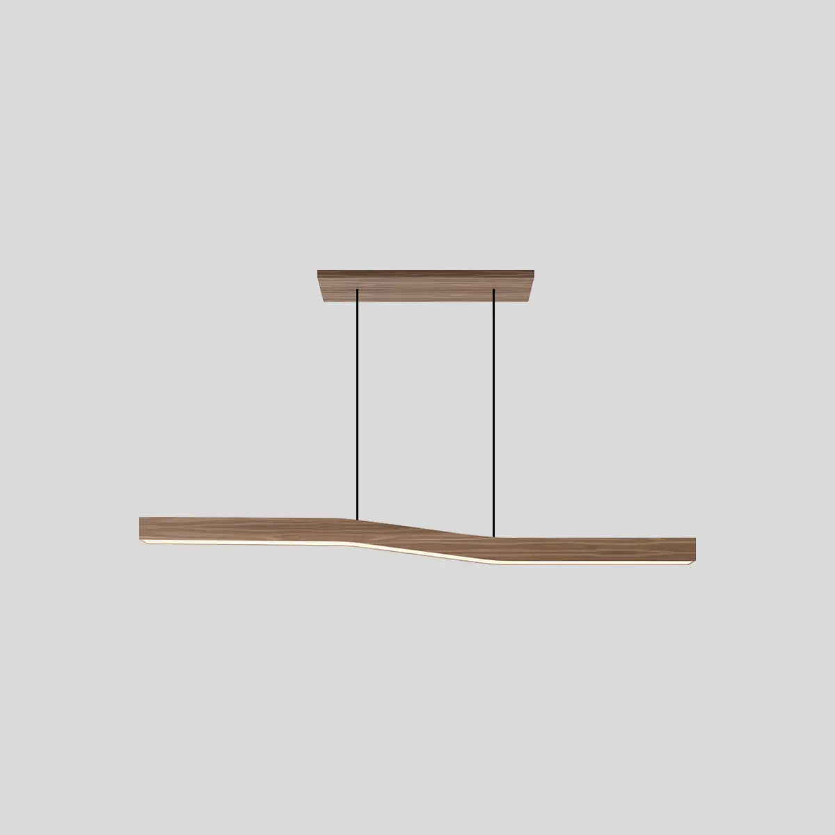 flairel Woodgrain Linear Pendant Light for Kitchen