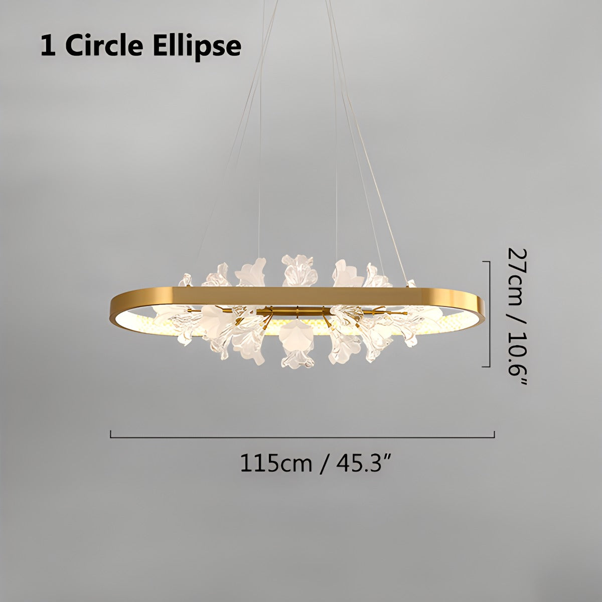 flairel Nordic Light Luxury Ring Creative Chandelier