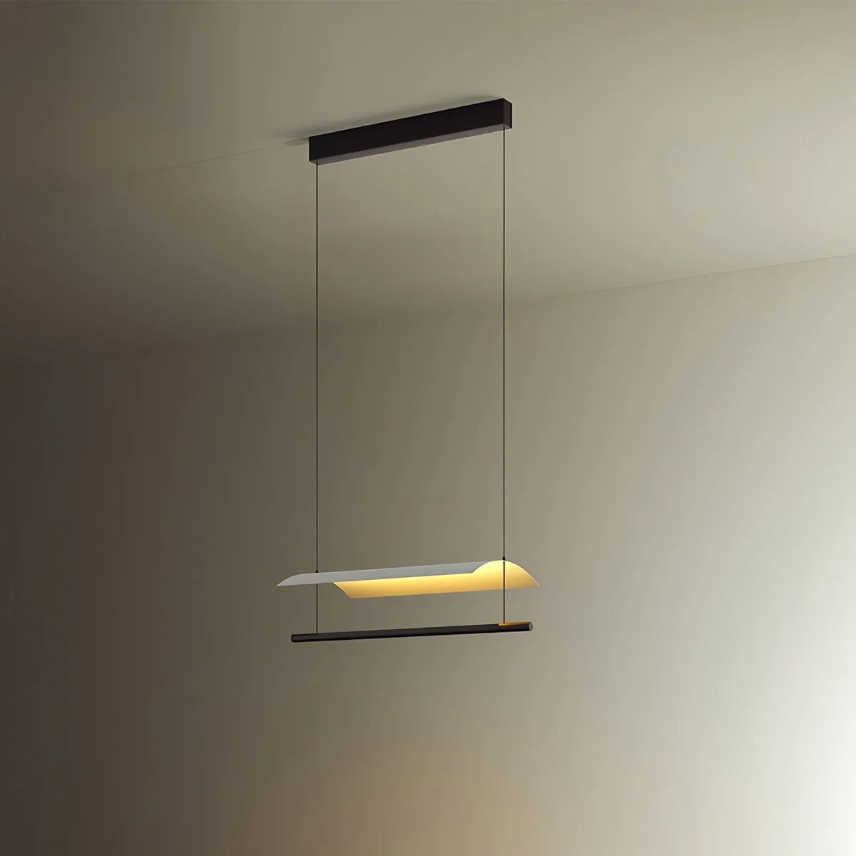 flairel Minimalist Tile Shape Dining Room Pendant Light