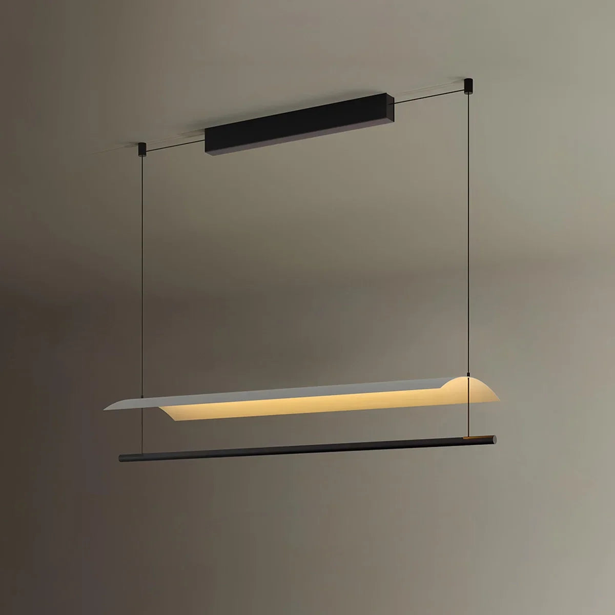 flairel Minimalist Tile Shape Dining Room Pendant Light