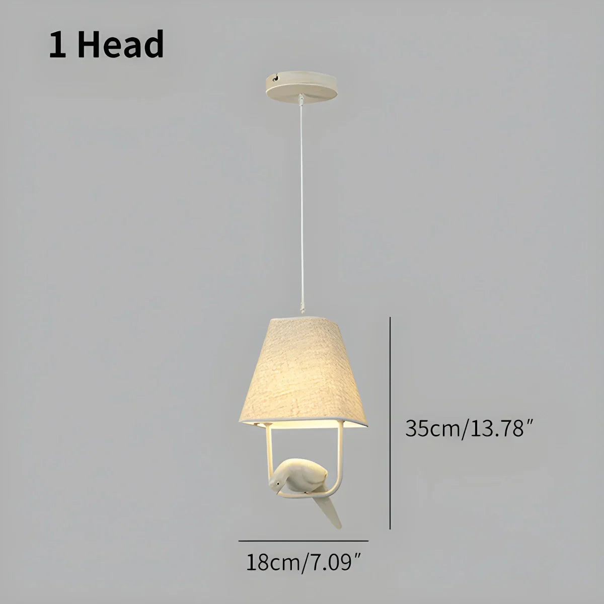 flairel Nordic Bird Pendant Light for Living Room Bedroom