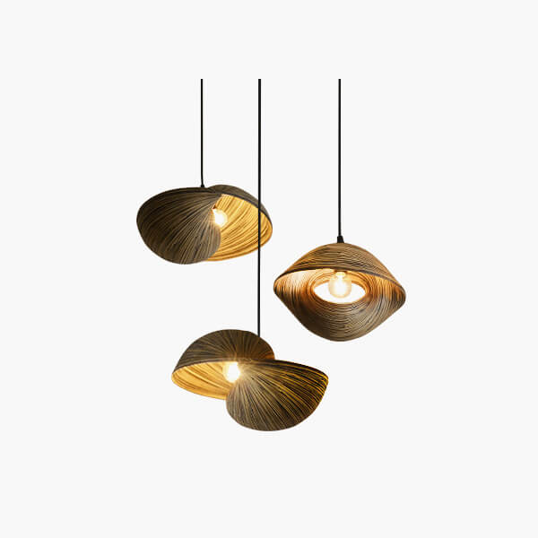 flairel Creative Art Bamboo Weaving Pendant Light