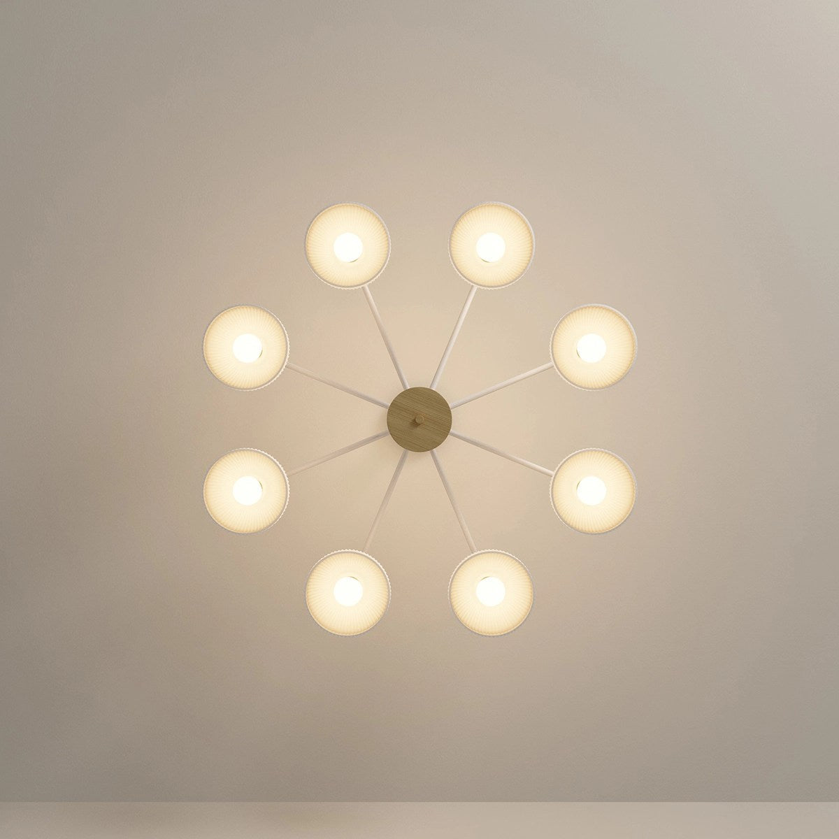 flairel American Country Retro Living Room Chandelier