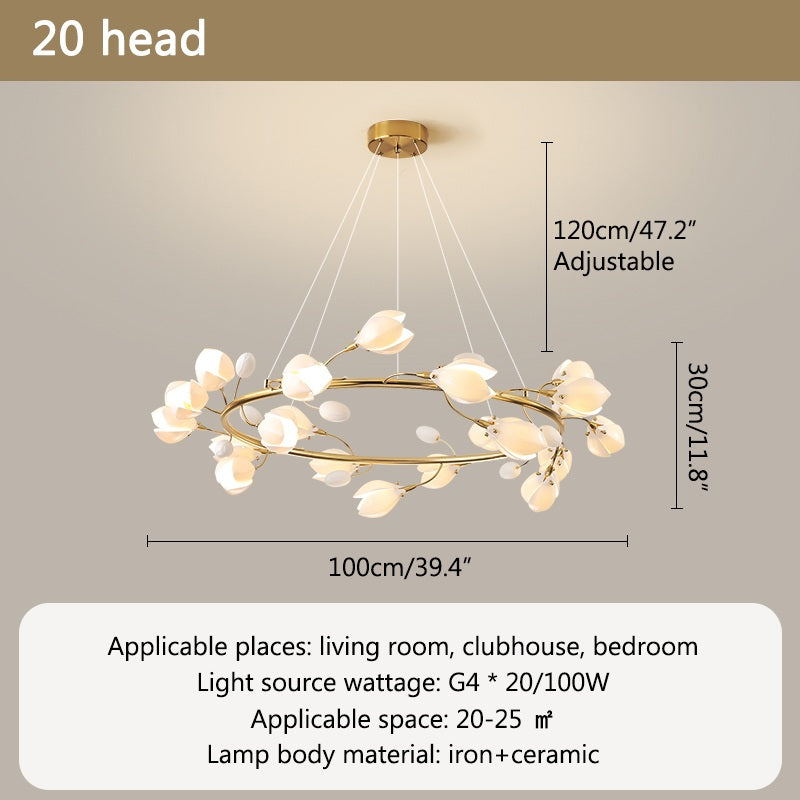 flairel Ceramics Magnolia Chandelier