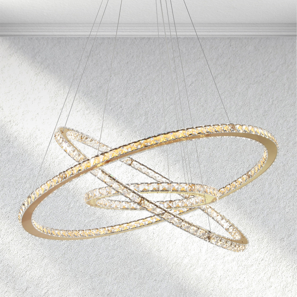 flairel Lumevia 3-Round Chandelier