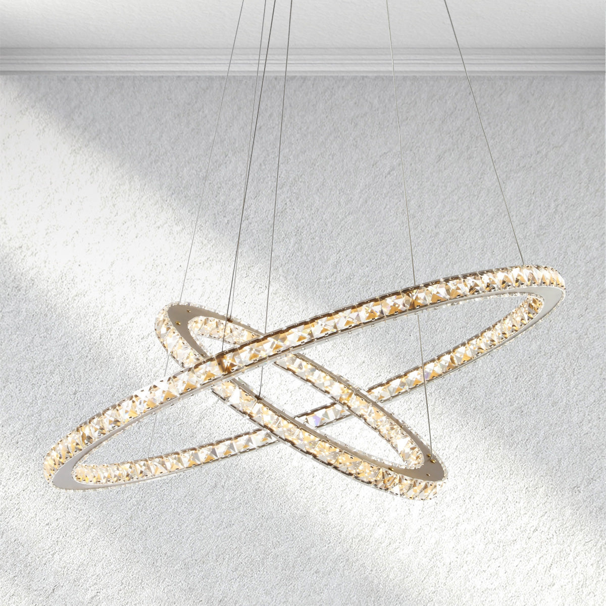 flairel Lumevia 2-Round Chandelier