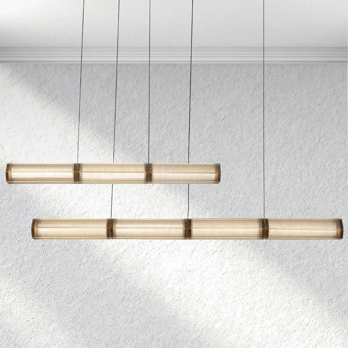 flairel Sunleaf Linear Chandelier