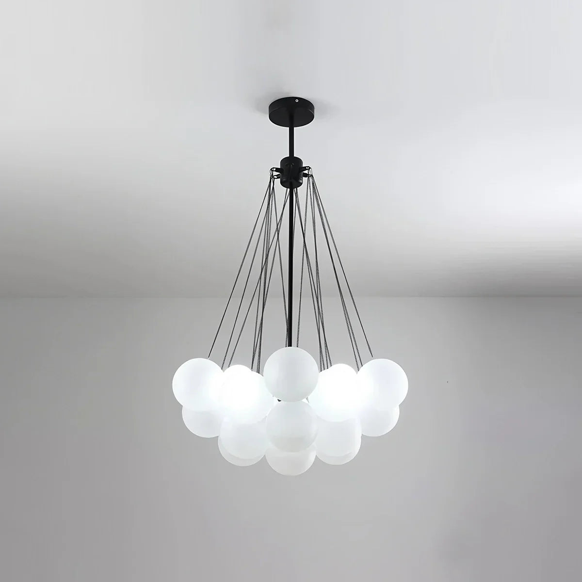 flairel Modern Bubble Glass Chandelier for Living Room