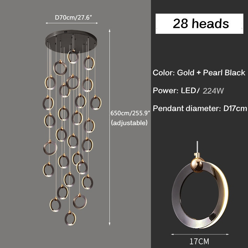 flairel Nordic LED Ceiling Chandelier
