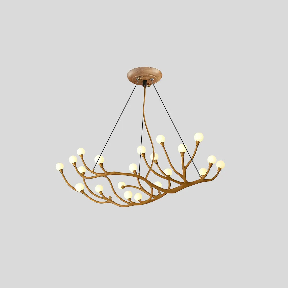 flairel Arvore Branch Glass Chandelier for Dining Room