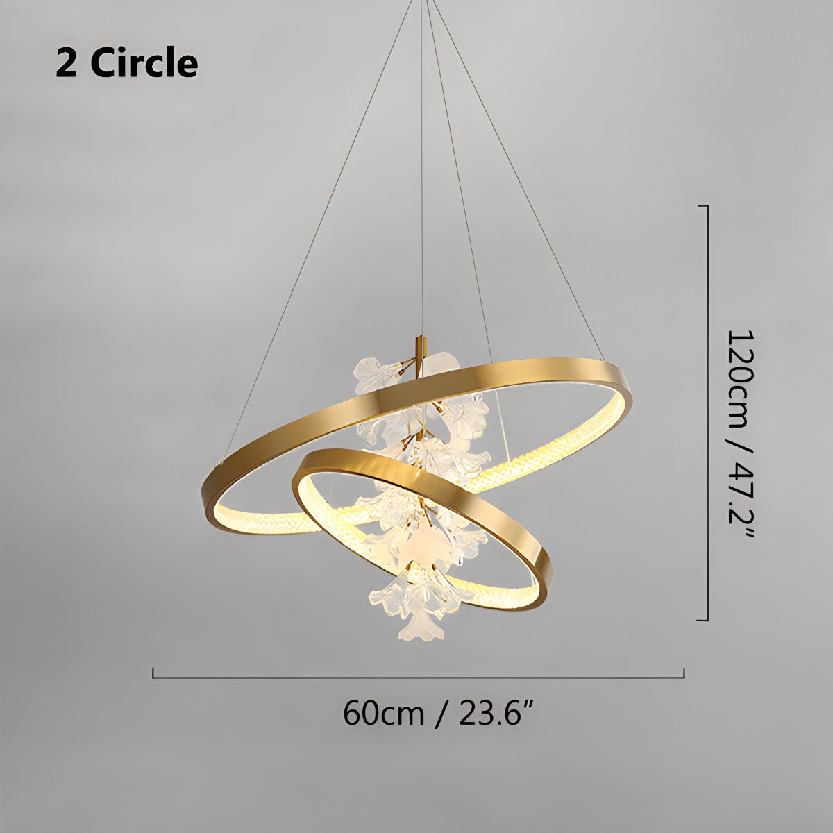 flairel Nordic Light Luxury Ring Creative Chandelier