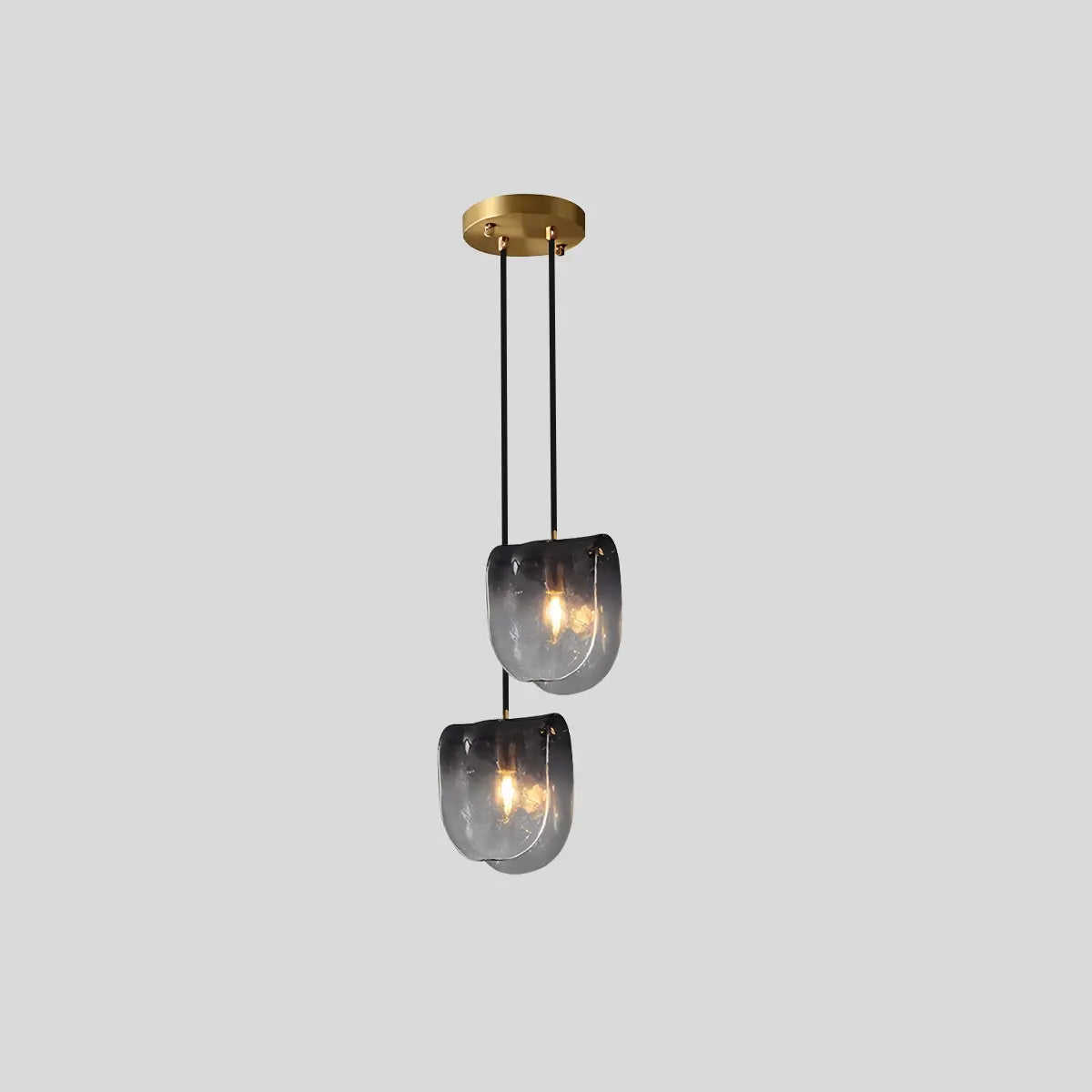 flairel Modern Gradient Glass Pendant Light for Bedside