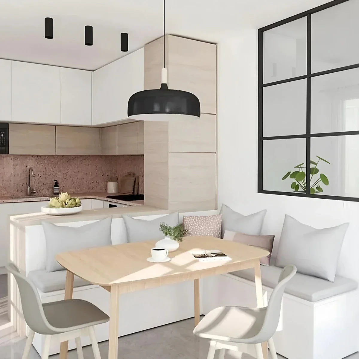 flairel Modern Dome Macaron Pendant Light for Kitchen Island
