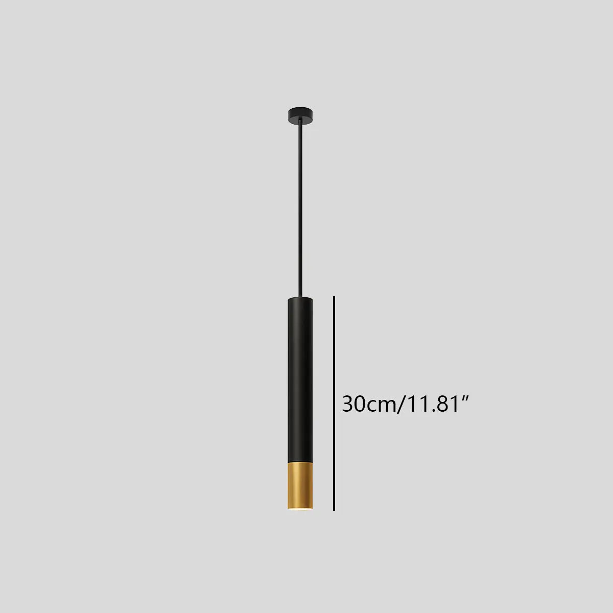 flairel Stark Long Tube Pendant Light for Bedroom