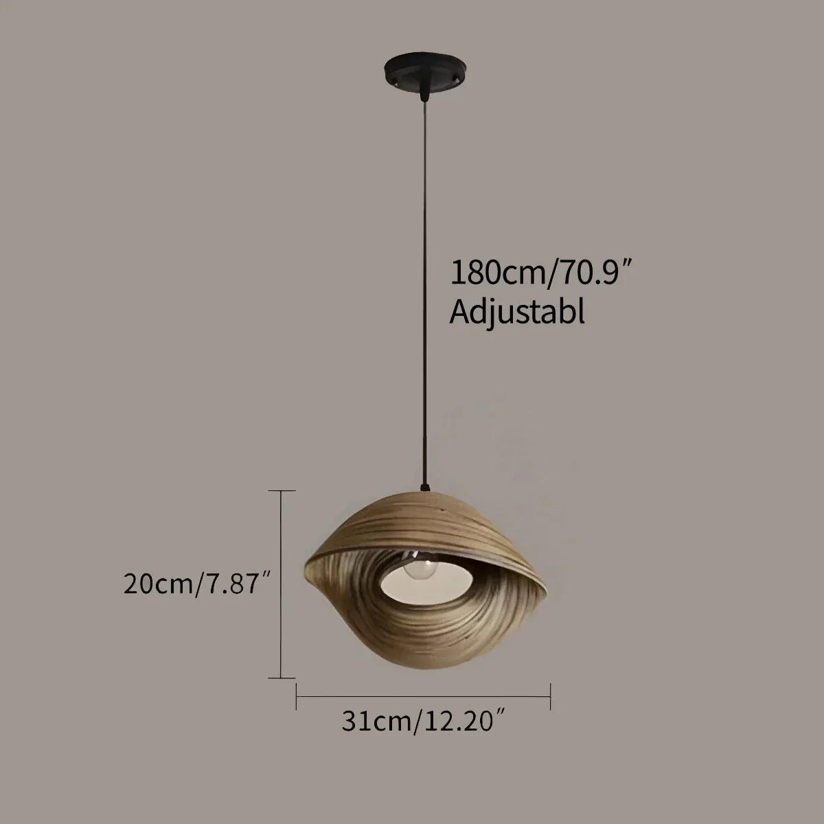 flairel Creative Art Bamboo Weaving Pendant Light