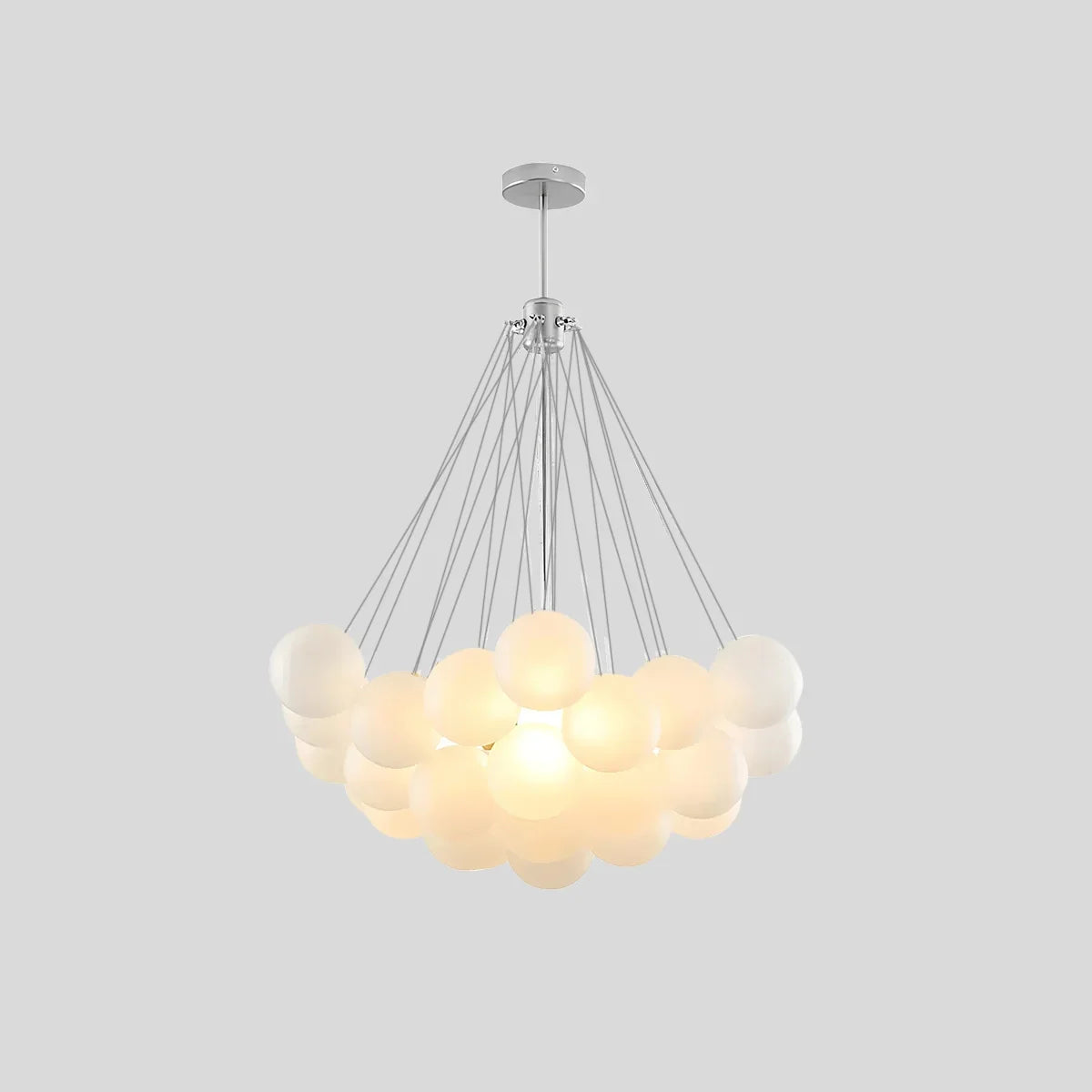 flairel Modern Bubble Glass Chandelier for Living Room