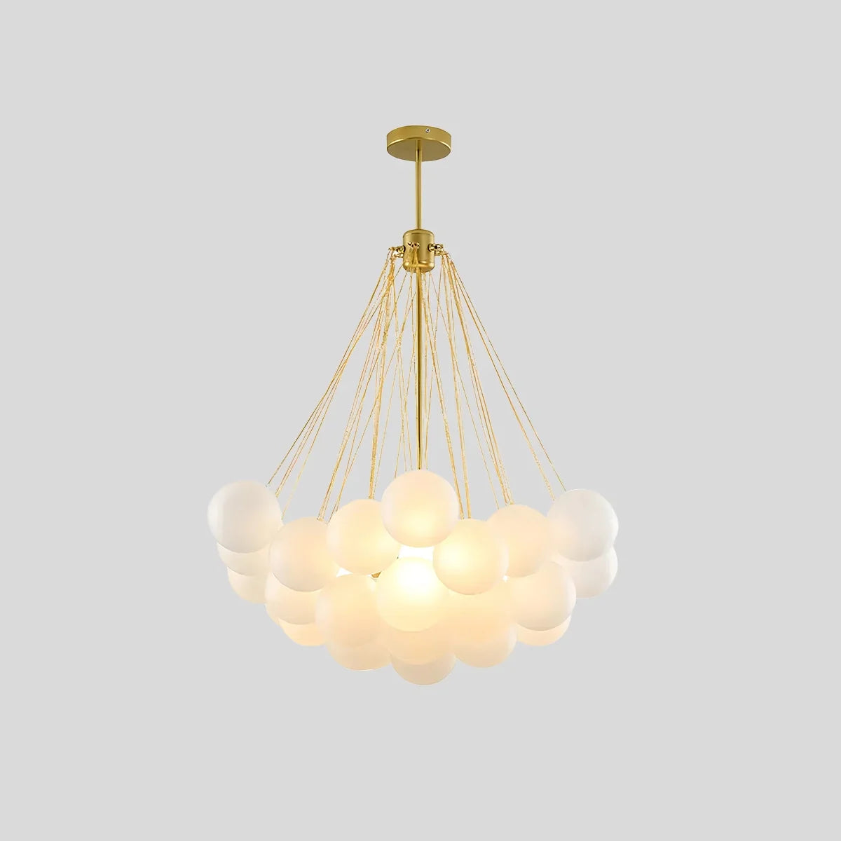 flairel Modern Bubble Glass Chandelier for Living Room