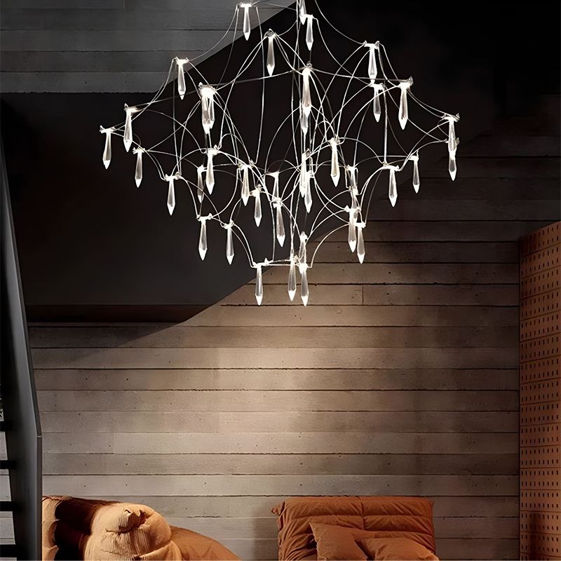 flairel Adjustable Large Creativity Crystal Chandelier