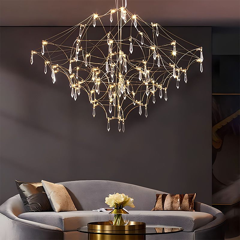 flairel Adjustable Large Creativity Crystal Chandelier