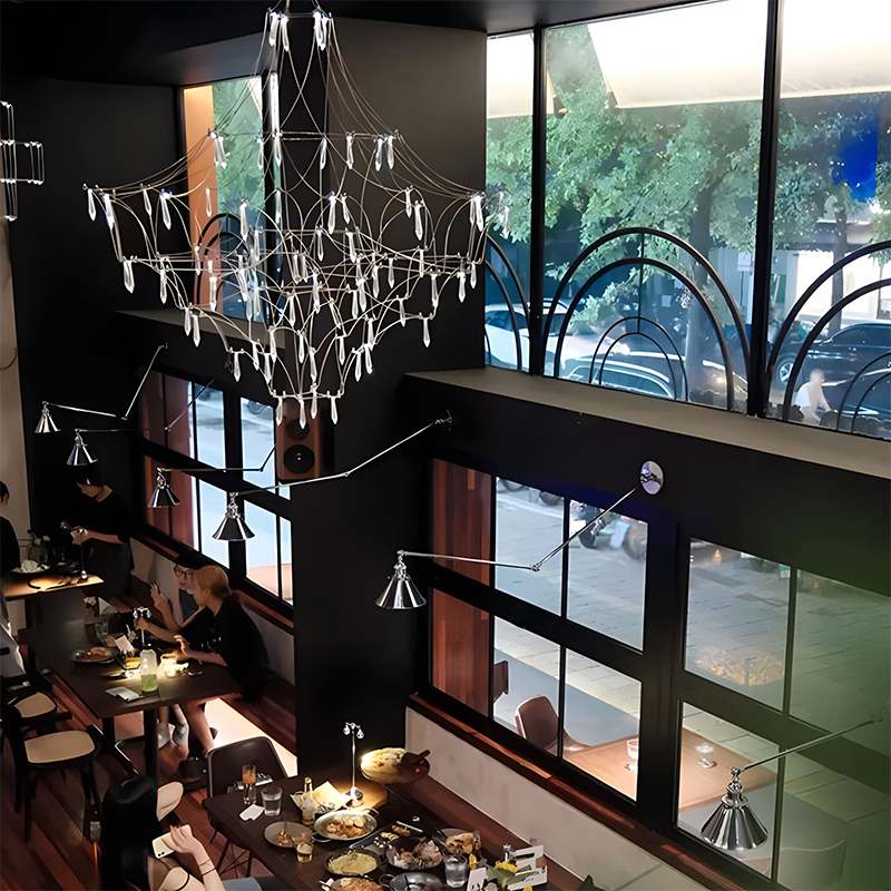 flairel Adjustable Large Creativity Crystal Chandelier