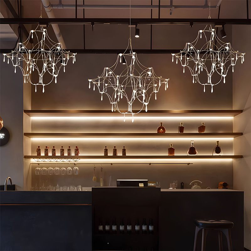 flairel Adjustable Large Creativity Crystal Chandelier