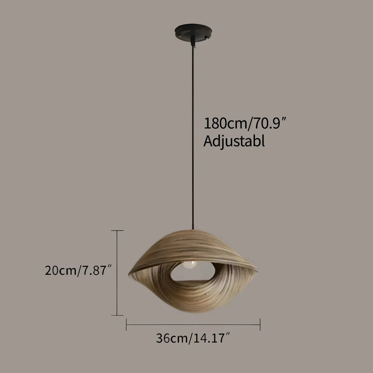 flairel Creative Art Bamboo Weaving Pendant Light