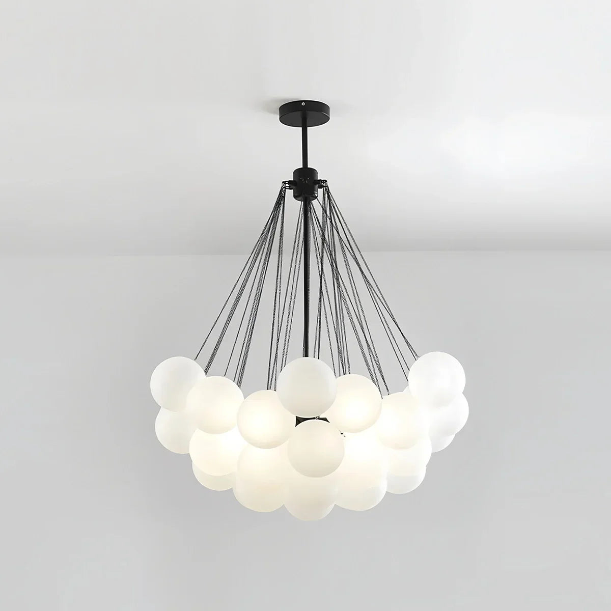 flairel Modern Bubble Glass Chandelier for Living Room