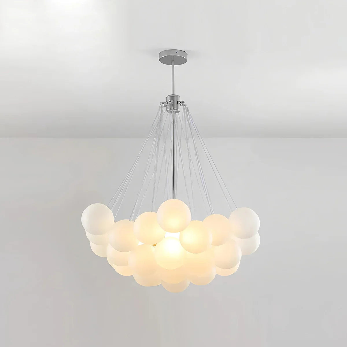 flairel Modern Bubble Glass Chandelier for Living Room