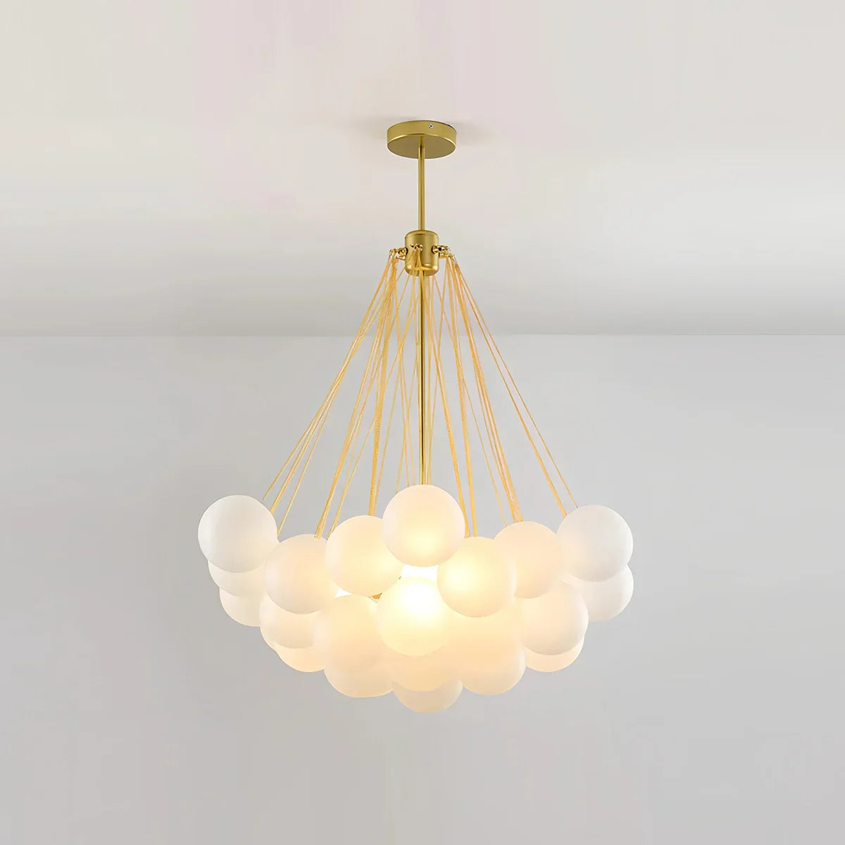 flairel Modern Bubble Glass Chandelier for Living Room