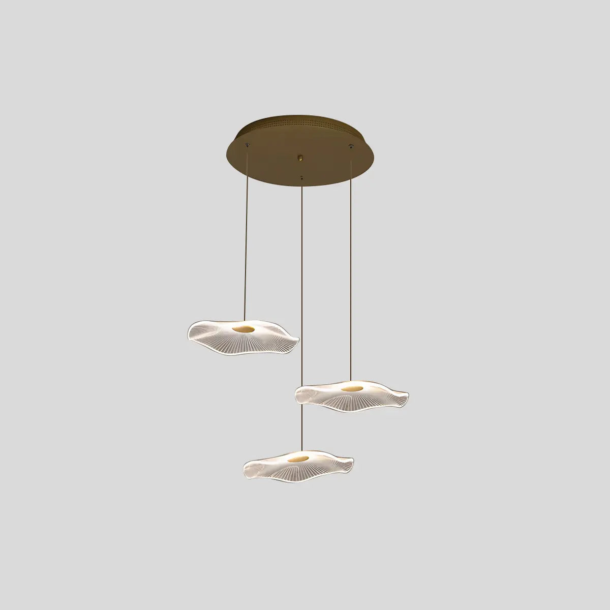 flairel Rotasu Lotus Leaf Staircase Chandelier