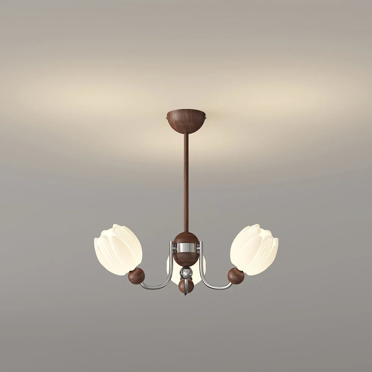 flairel French Retro Flower Chandelier for Living Room