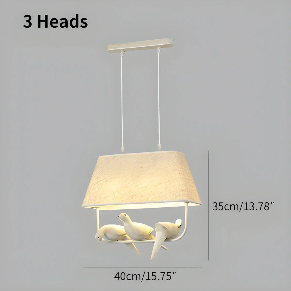 flairel Nordic Bird Pendant Light for Living Room Bedroom