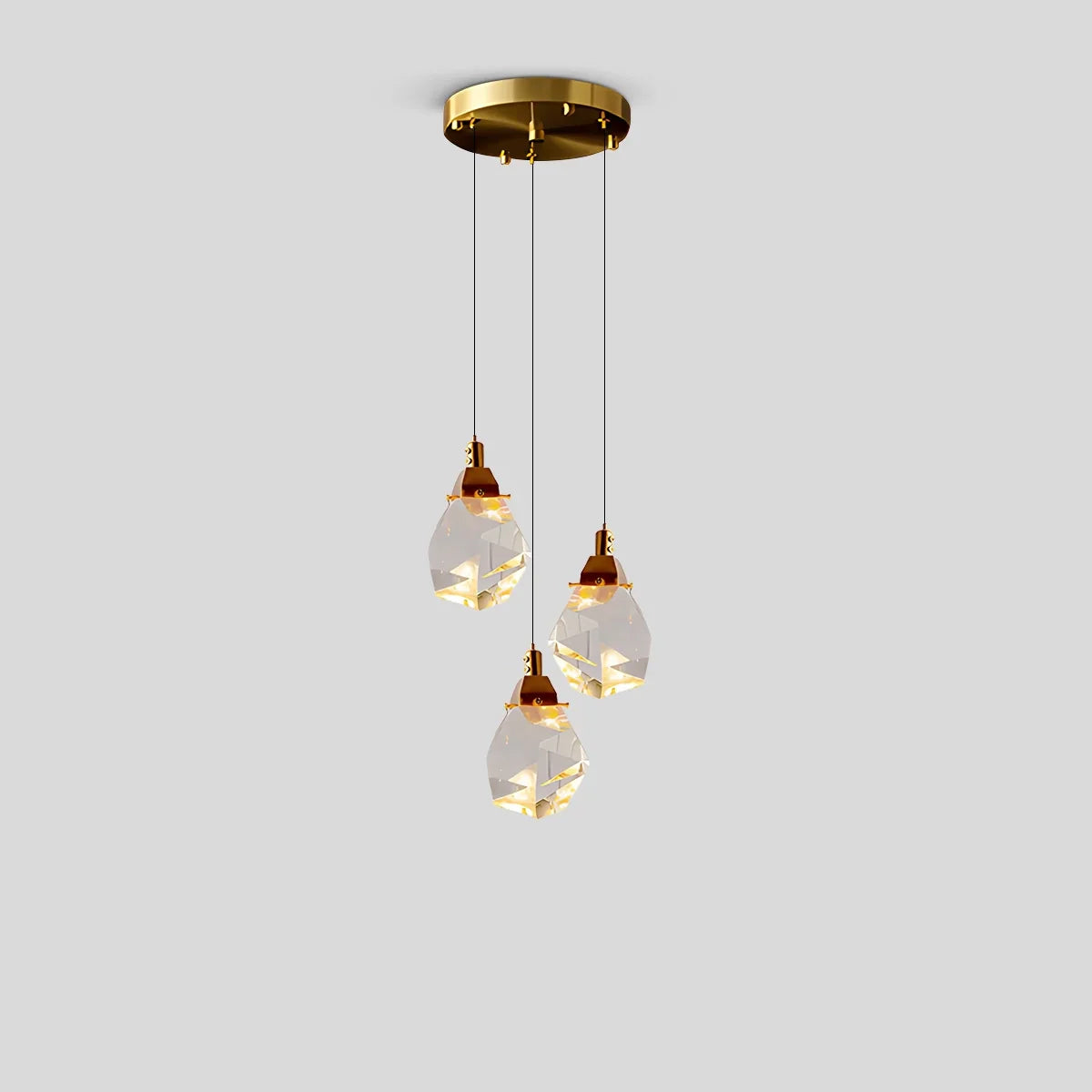 flairel Rock Crystal Rain Chandelier for Living Room