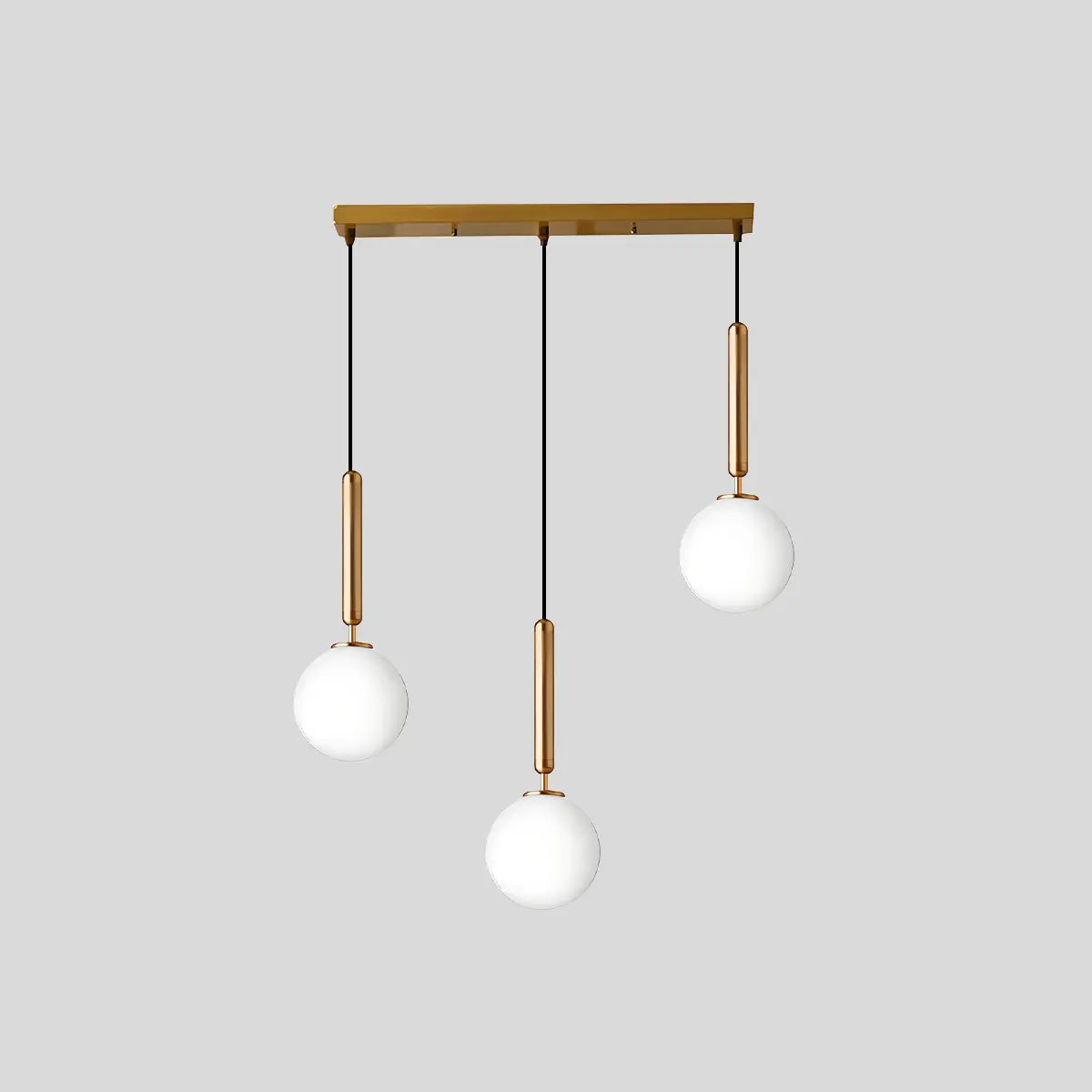 flairel Temen Globe Glass Pendant Light for Kitchen Island
