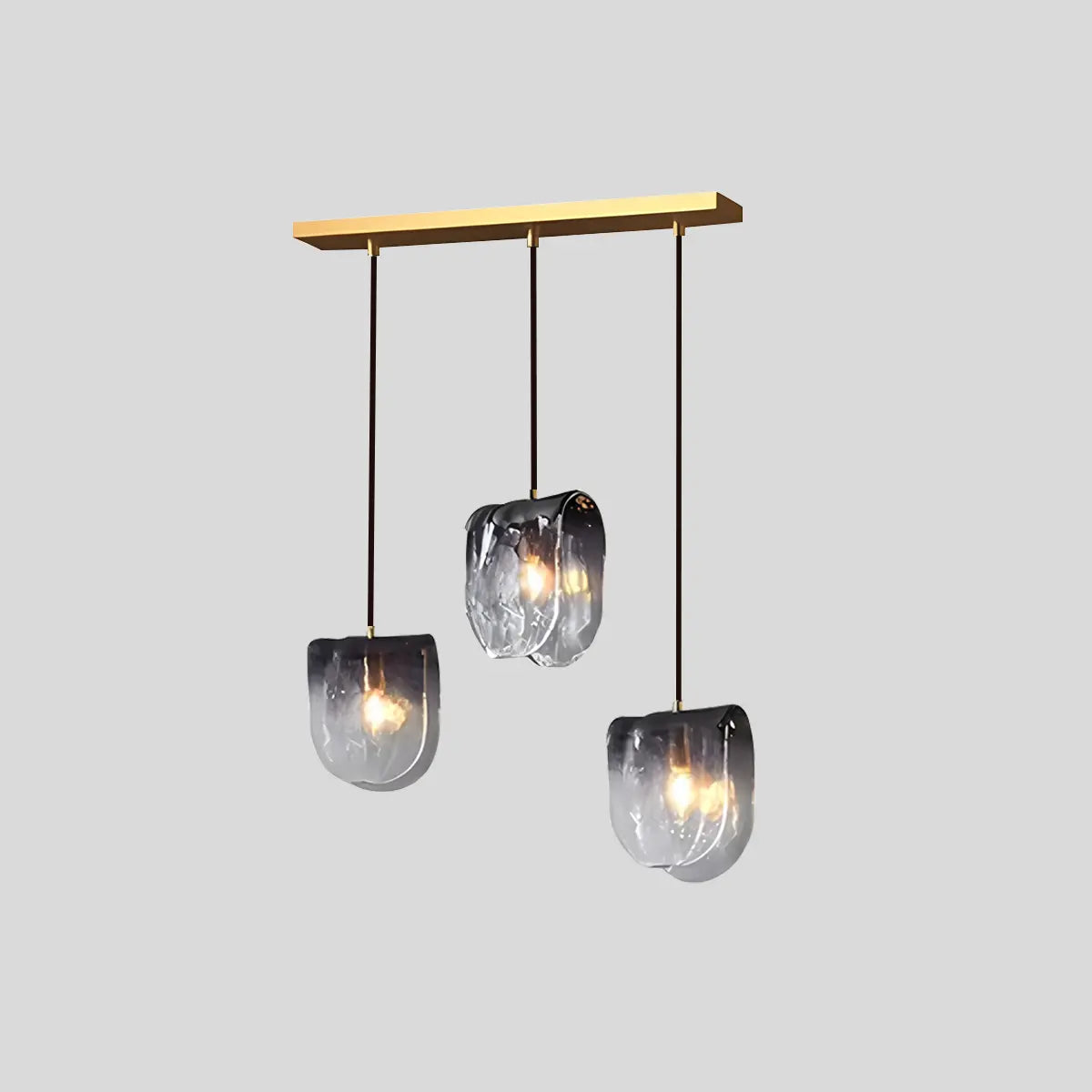 flairel Modern Gradient Glass Pendant Light for Bedside