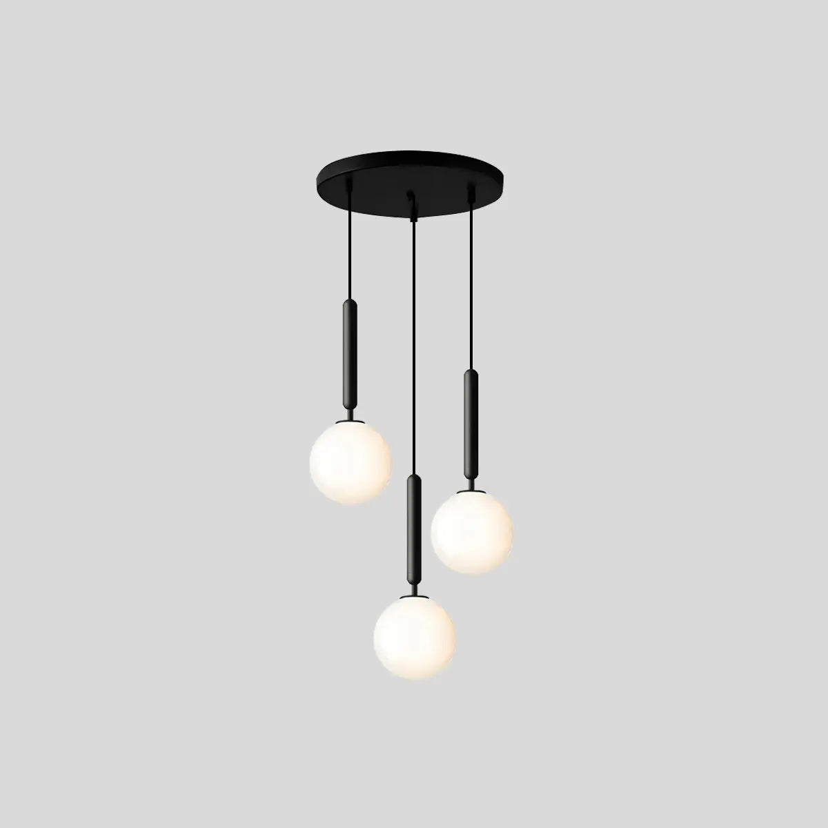 flairel Temen Globe Glass Pendant Light for Kitchen Island